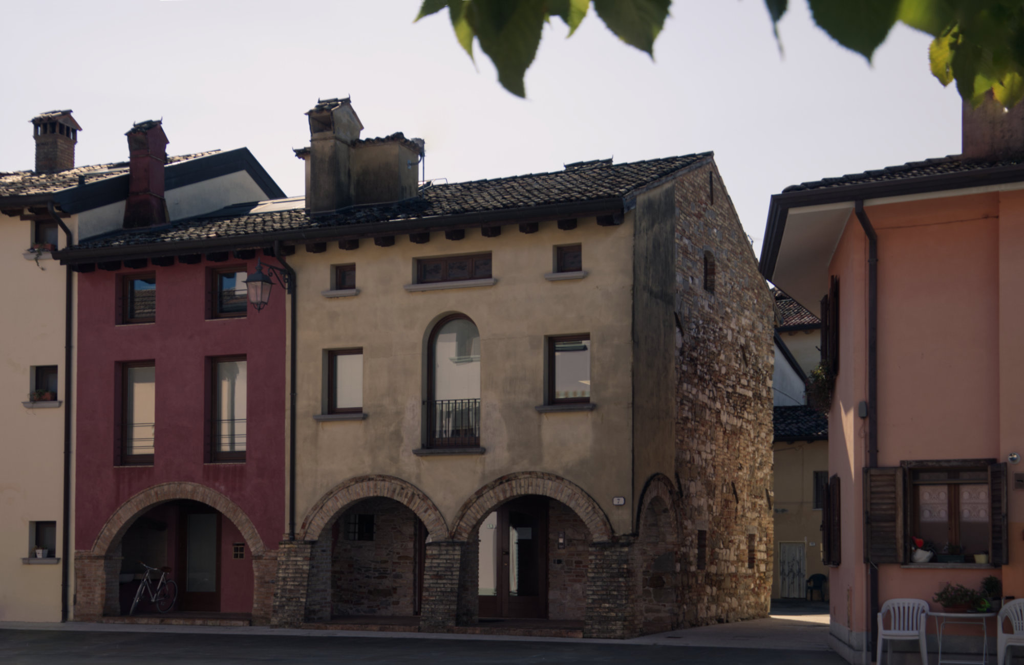 Häuser in einer Gasse in Portogruaro