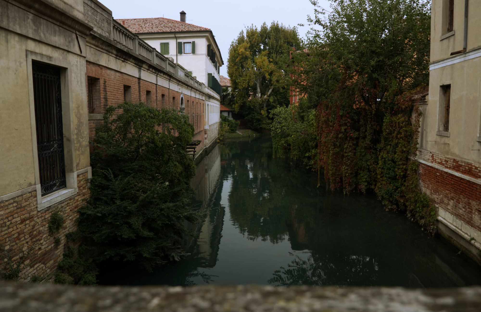 Häuser am einem Kanal in Portogruaro